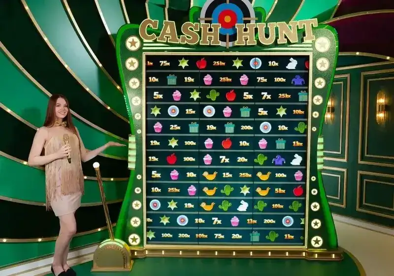 Cash Hunt Crazy Time — rutnät med 108 mål och hårkors för att skjuta