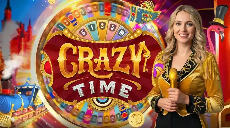 Resultat från Crazy Time live — senaste snurren med segment och multiplikator